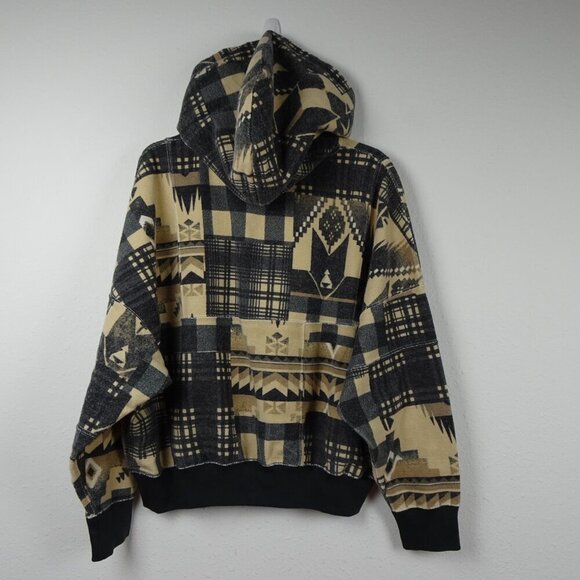Polo Ralph Lauren Hoodie Women's Size M Southwestern Aztec Patchwork - Picture 5 of 9